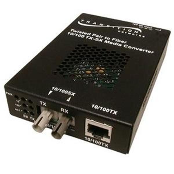 SSEFE1029-100-NA Transition Networks Fast Ethernet Stand-Alone Media Converter 1 x RJ-45 1 x SC 10/100Base-TX 100Base-FX