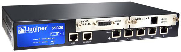 SSG-20-SH Juniper Secure Services Gateway 20 (SSG20) 2-Port Mini-PIM Slots with 256MB Memory (Refurbished)