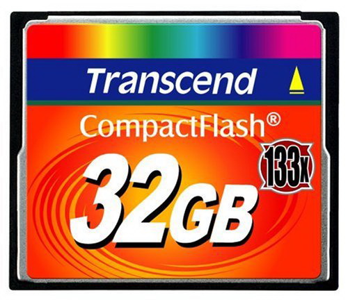 TS32GCF133 Transcend 32GB 133x CompactFlash (CF) Memory Card