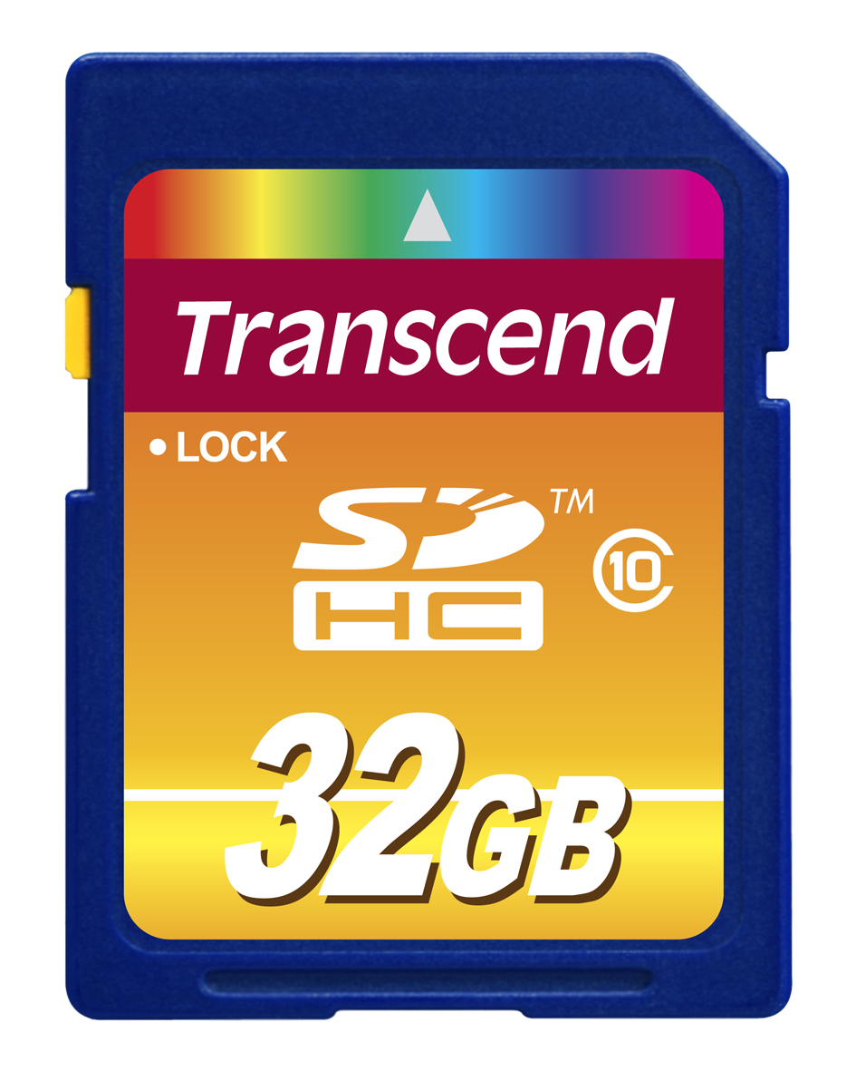 TS32GSDHC10 Transcend 32GB Class 10 SDHC Flash Memory Card