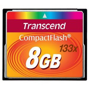 TS8GCF133 Transcend 8GB 133x CompactFlash (CF) Memory Card
