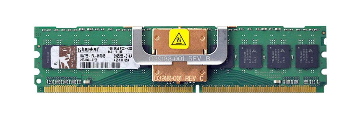 UW728-IFA-INTCOS Kingston 1GB PC2-4200 DDR2-533MHz ECC Fully Buffered CL4 240-Pin DIMM Memory Module