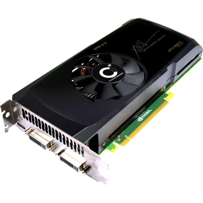 VCGGTX560TXPB-OC2 PNY GeForce GTX 560 Ti 1GB DDR5 256-Bit Dual DVI/mini-HD PCI Express x16 2.0 Video Graphics Card