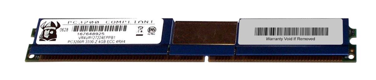 VR4VR127224EPPB1 Viking 4GB PC3200 DDR-400MHz Registered ECC CL3 184-Pin DIMM 2.5V Very Low Profile (VLP) Memory Module