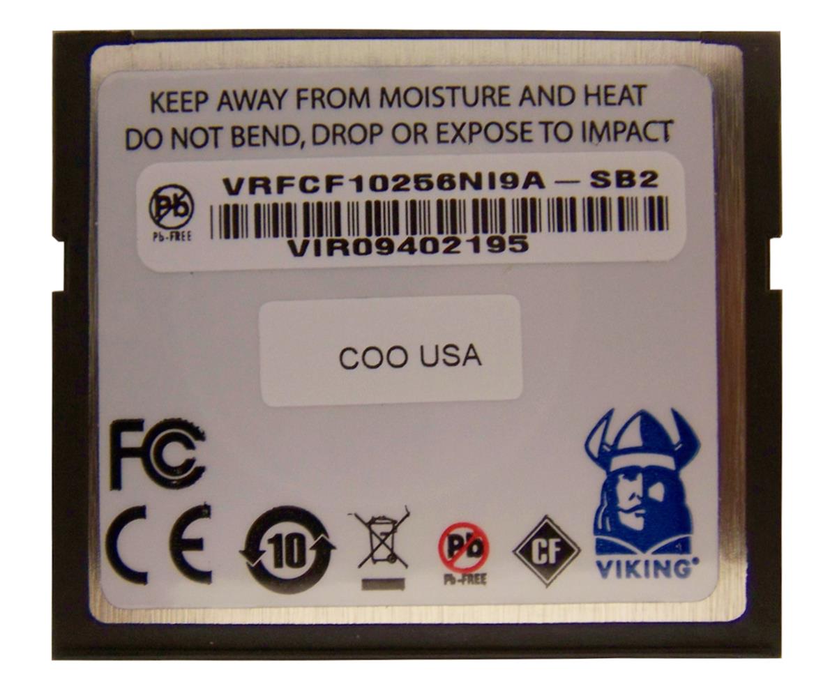 VRFCF10256N19A-SB2 Viking 256MB CompactFlash (CF) Memory Card