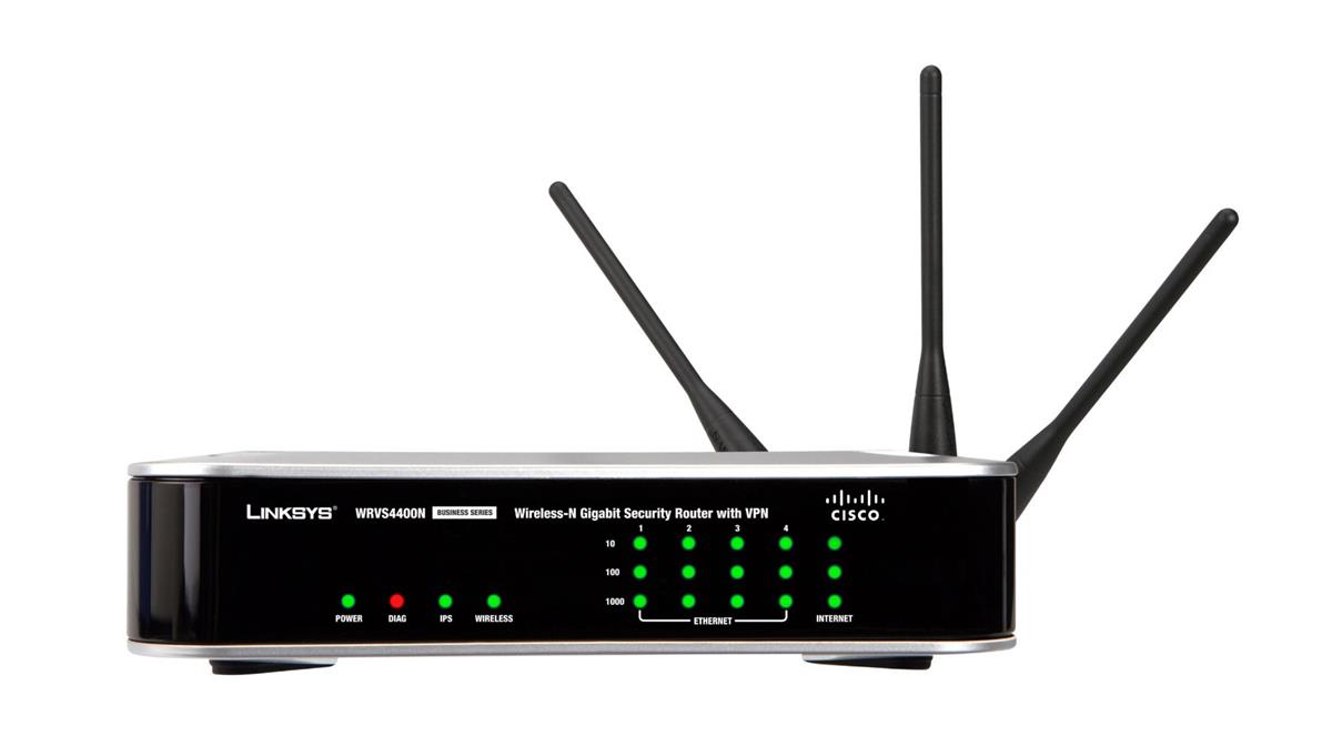 WRVS4400N Linksys Wireless-N Gigabit Security Router (Refurbished)