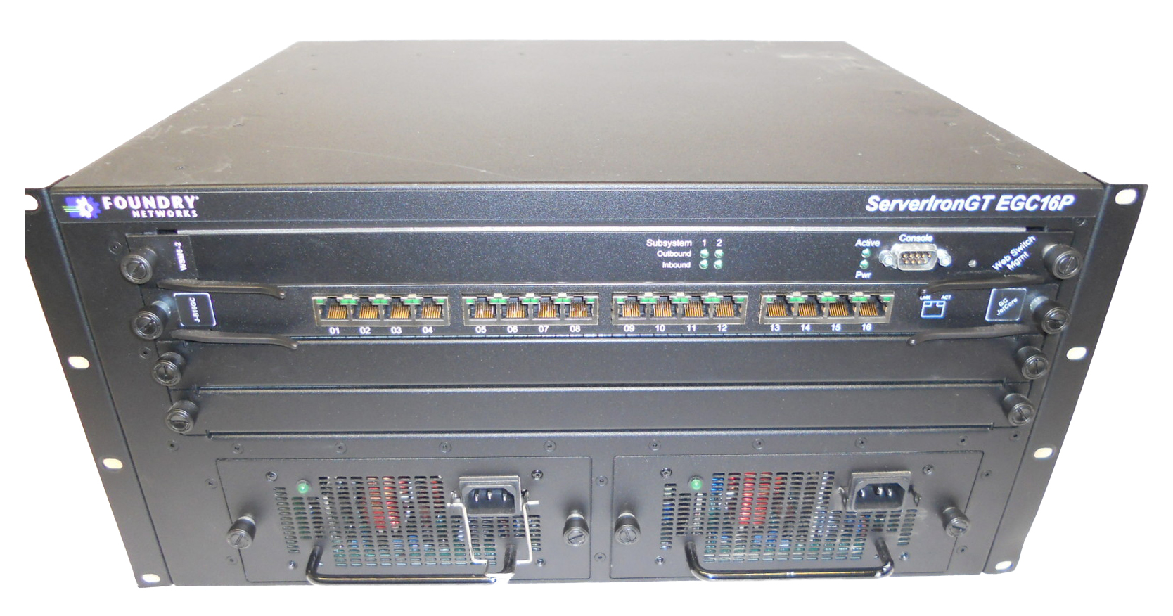 WSM6-2 Foundry Networks Web Switch Management Module with two application traffic processors and one management processor for GT C Series System