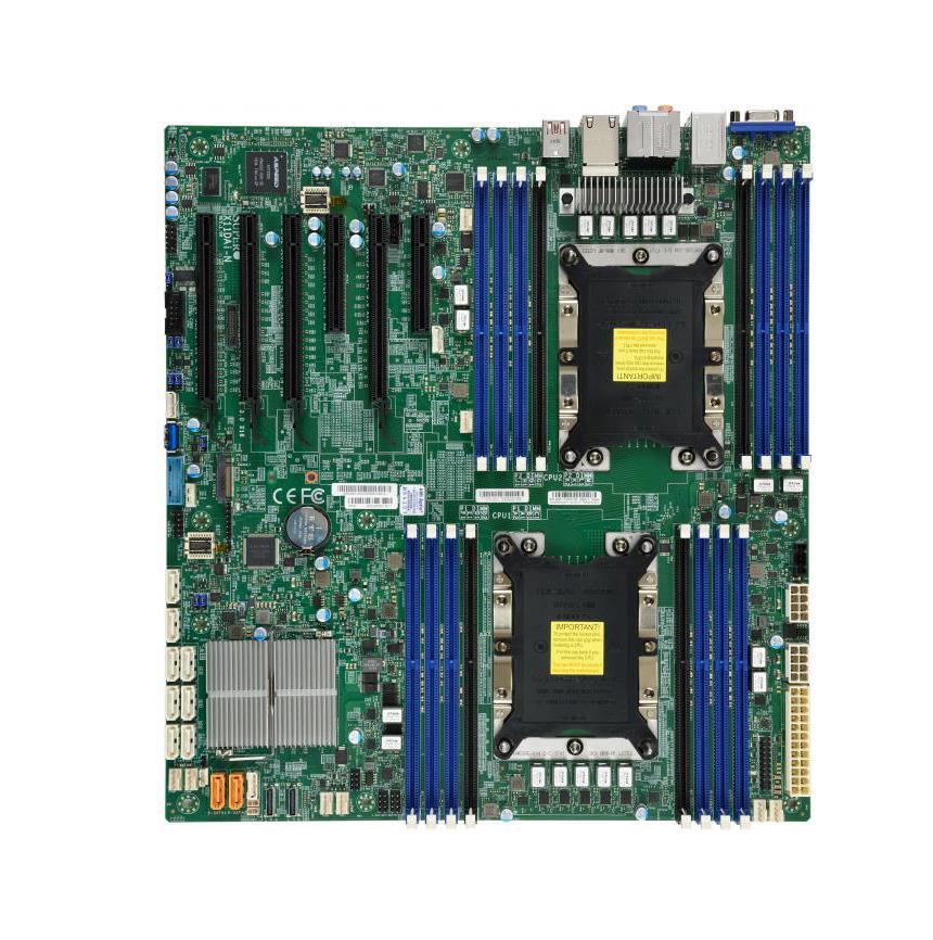 X11DAi-N SuperMicro Dual Socket LGA 3647 Intel C621 Chipset Intel Xeon Scalable Processors Support DDR4 16x DIMM 10x SATA3 6.0Gb/s E-ATX Server Motherboard (Refurbished)