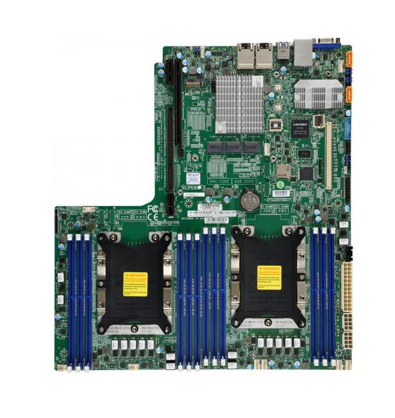 X11DDW-L SuperMicro Socket LGA 3647 Intel C621 Chipset 2nd Generation Intel Xeon Scalable Processors Support DDR4 12x DIMM 14x SATA3 6.0Gb/s Proprietary Server Motherboard (Refurbished)
