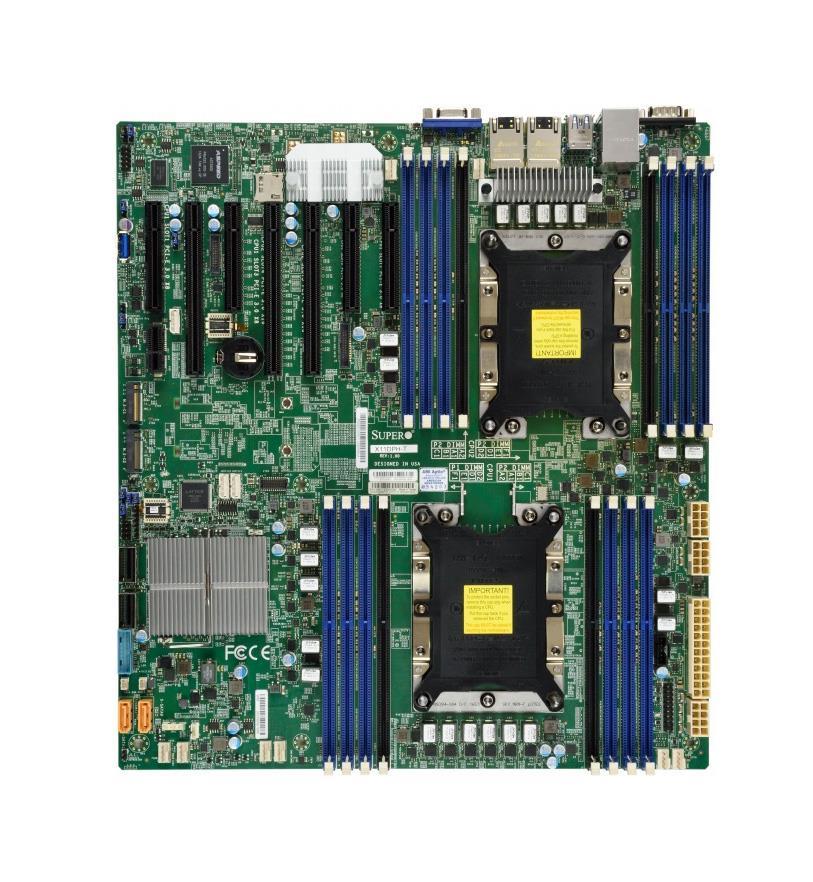 X11DPH-T SuperMicro Socket LGA 3647 Intel C622 Chipset Intel Xeon Scalable Processors Support DDR4 16x DIMM 10x SATA3 6.0Gb/s Extended-ATX Server Motherboard (Refurbished)
