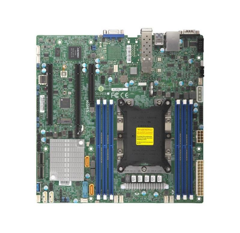 X11SPM-F SuperMicro Socket LGA 3647 Intel C621 Chipset Intel Xeon Scalable Processors Support DDR4 6x DIMM 12x SATA3 6.0Gb/s Micro-ATX Server Motherboard (Refurbished)