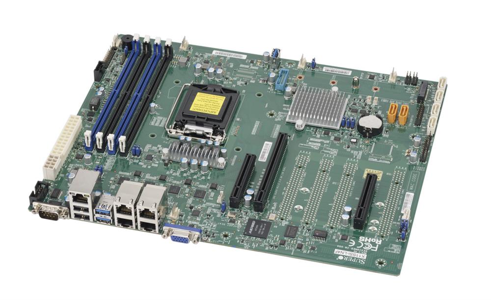 X11SSI-LN4F-O SuperMicro X11SSI-LN4F Socket LGA 1151 Intel C236 Chipset Intel Xeon E3-1200 v6/v5 7th Generation Core i3 / Pentium / Celeron Processors Support DDR4 4x DIMM 6x SATA3 6.0Gb/s ATX Server Motherboard (Refurbished)