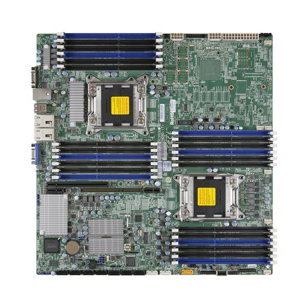 X9DRD-iT+ SuperMicro Dual Socket LGA 2011 Intel C602 Chipset Xeon E5-2600/ E5-2600 v2 Processors Support DDR3 24x DIMM 8x SATA2 3.0Gb/s Enhanced Extended ATX Server Motherboard (Refurbished)