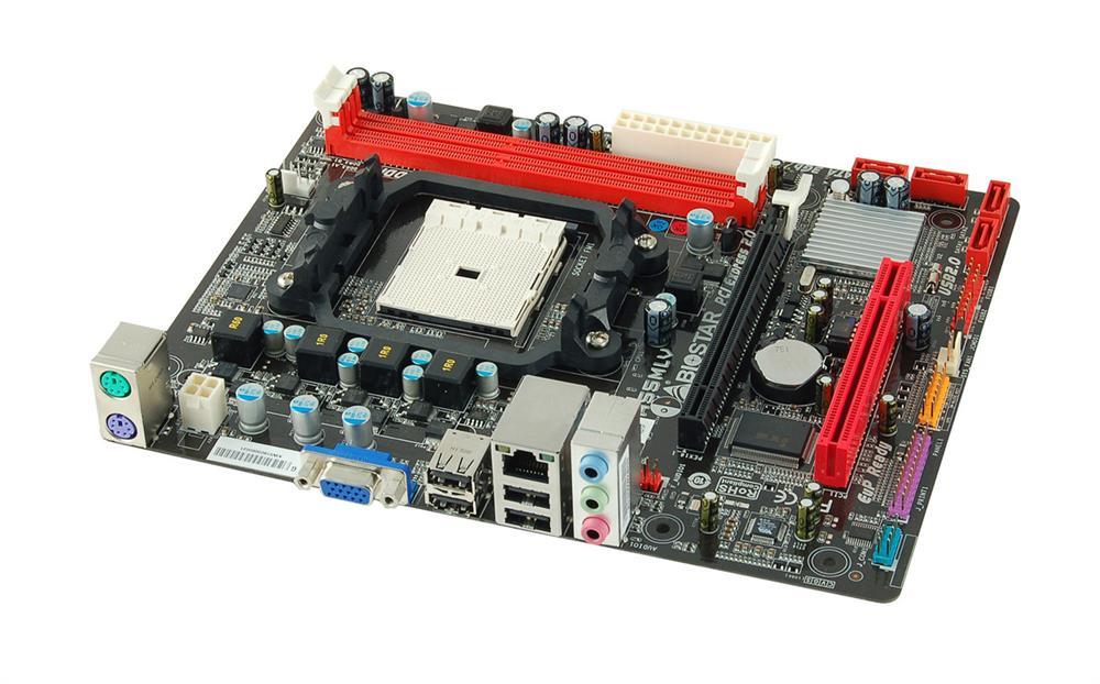 0-A55MLV Biostar Socket FM1 AMD A55 Chipset AMD A-Series/ AMD E2- Series Processors Support DDR3 2x DIMM 4x SATA 3.0Gb/s Micro-ATX Motherboard (Refurbished)