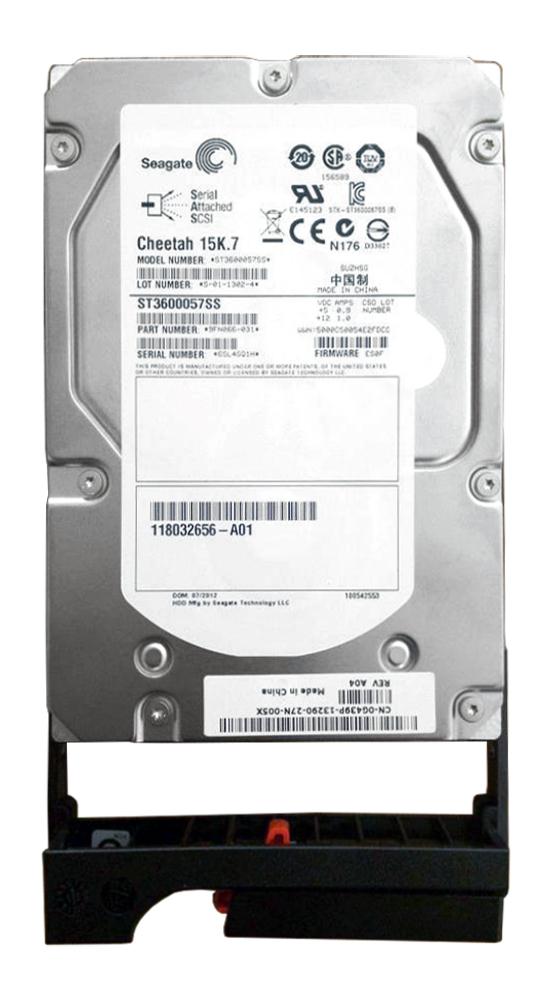 005048958 EMC 600GB 15000RPM SAS 6Gbps 16MB Cache 3.5-inch Internal Hard Drive for CLARiiON AX4 Series Storage Systems