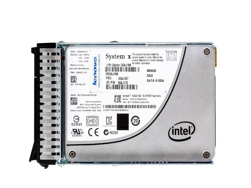 00AJ166 IBM 800GB MLC SATA 6Gbps Hot Swap Enterprise 2.5-inch Internal Solid State Drive (SSD)