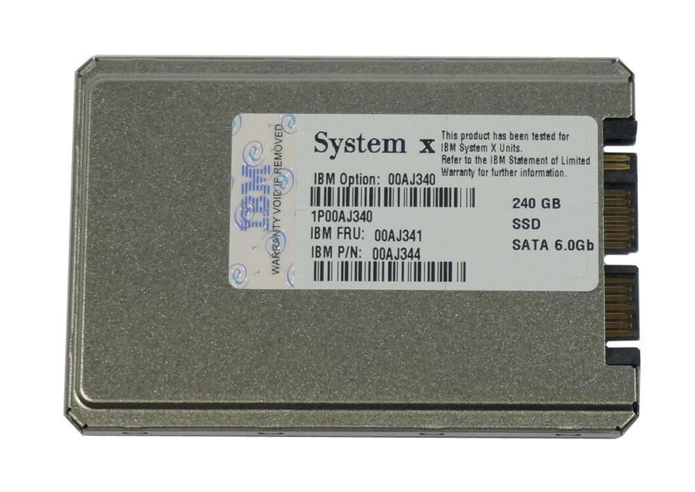 00AJ341 IBM 240GB MLC SATA 6Gbps Hot Swap Enterprise Value 1.8-inch Internal Solid State Drive (SSD)