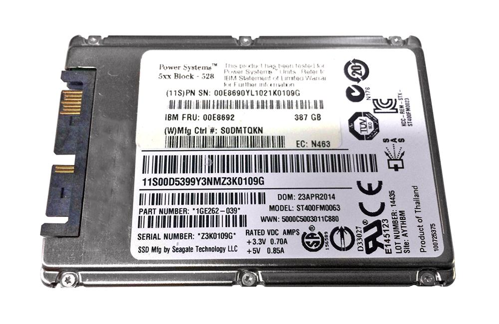 00D5399 IBM 387GB eMLC SAS 12Gbps Dual Port 1.8-inch Internal Solid State Drive (SSD)