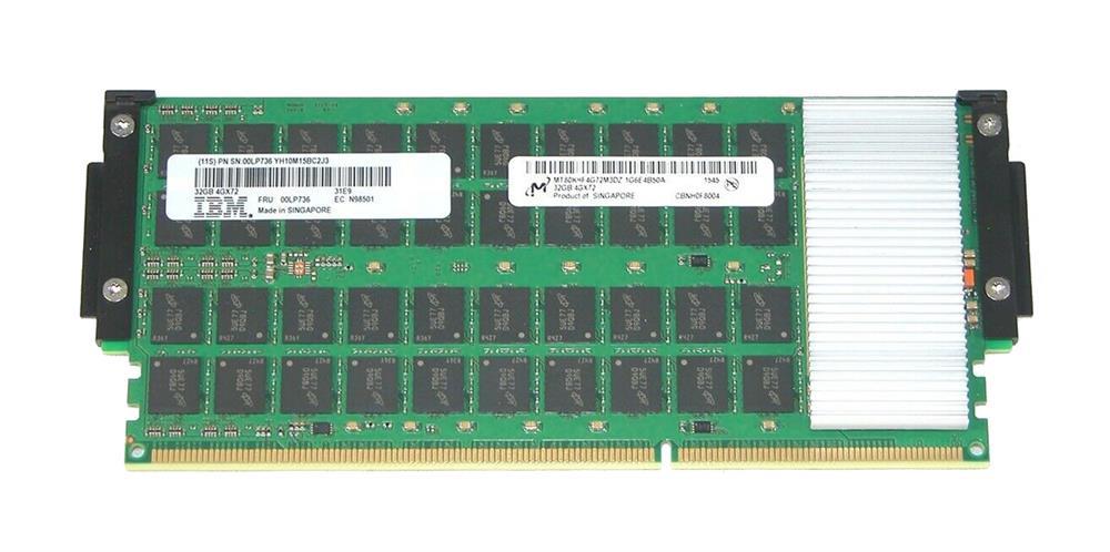 00LP736 IBM 32GB PC3-12800 DDR3-1600MHz ECC Registered CL11 276-Pin Proprietary DIMM Quad Rank Memory Module for Power8 8284-22A Server