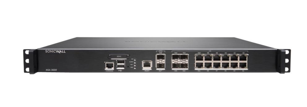 01-SSC-4270 SonicWALL NSA 3600 Network Security Appliance 12 Port Gigabit Ethernet Rack-mountable (Refurbished)