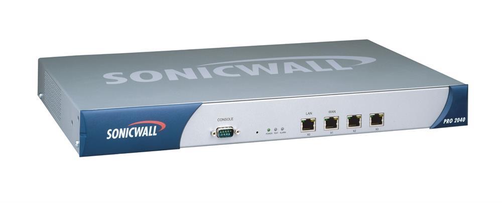 01-SSC-5484 SonicWALL Pro 2040 VPN/Firewall 1x 10/100Base-TX LAN 1x 10/100Base-TX WAN 1x 10/100Base-TX DMZ (Refurbished)