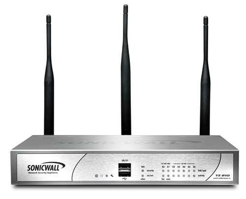 01-SSC-8820 SonicWALL TZ 210 Wireless-N Secure CGSS 2 x USB WAN 2 x 10/100/1000Base-T Network LAN 5 x 10/100Base-TX Network LAN IEEE 802.11n (Refurbished)