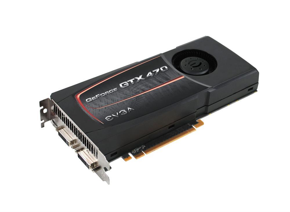 012-P3-1470-ER EVGA GeForce GTX 470 1280MB 320-Bit GDDR5 PCI Express 2.0 x16 HDCP Ready SLI Support Dual DVI/ mini HDMI Video Graphics Card