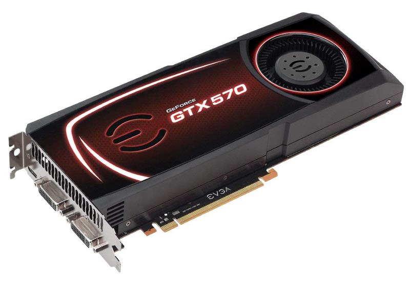012P31571L1 EVGA Nvidia GeForce GTX 570 1280MB GDDR5 320-Bit HDMI / Dual DVI / DisplayPort PCI-Express 2.0 x16 Video Graphics Card
