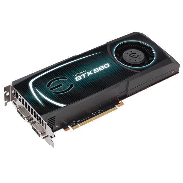 015-P3-1582-KR EVGA GeForce GTX 580 1536MB GDDR5 384-bit PCI Express 2.0 x16 Video Graphics Card