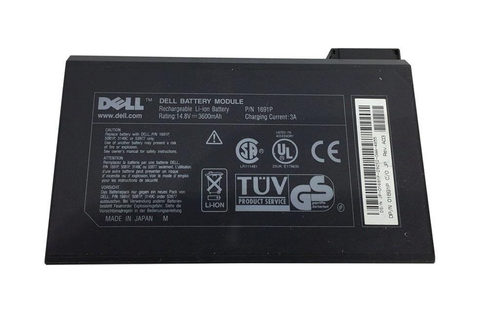 01691P Dell 3800mAh 14.8V Lithium-Ion Battery (Refurbished)