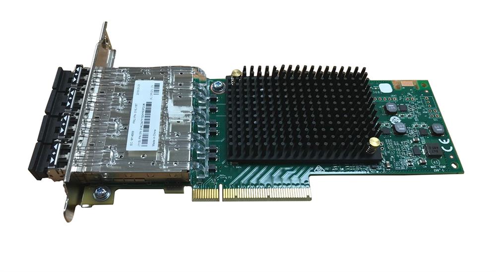 01EJ187 IBM Quad-Ports SFP+ 16Gbps Fibre Channel Host Bus Network Adapter for Storwize V5000 G2