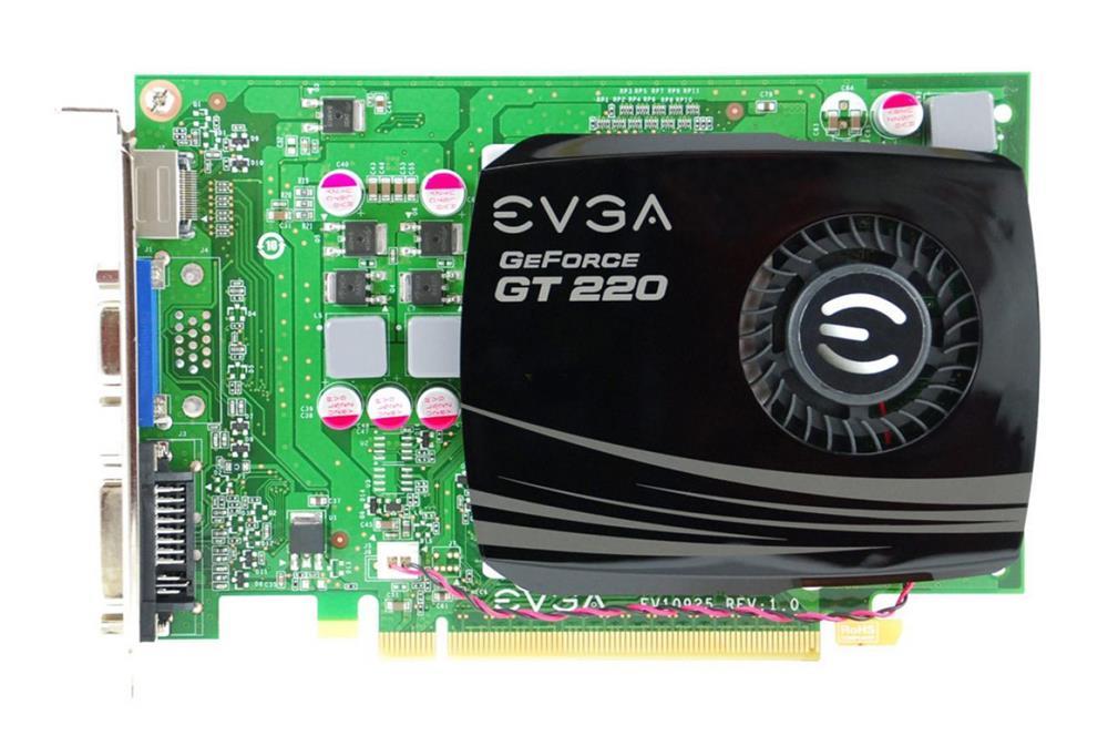 01G-P3-1227-LR EVGA Nvidia GeForce GT 220 SuperClocked 1024MB 128-Bit DDR3 DVI/ VGA/ HDMI PCI-Express 2.0 x16 Video Graphics Card