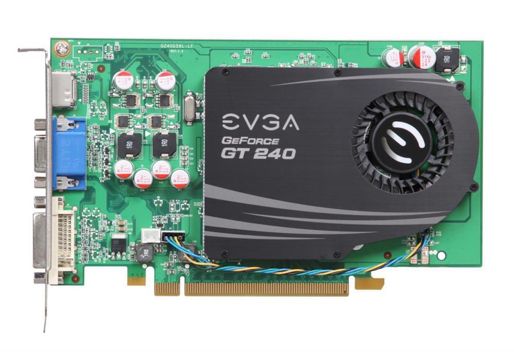 01G-P3-1236-AR EVGA Nvidia GeForce GT240 1GB DDR3 128-Bit DVI / VGA / HDMI PCI-Express 2.0 x16 Video Graphics Card