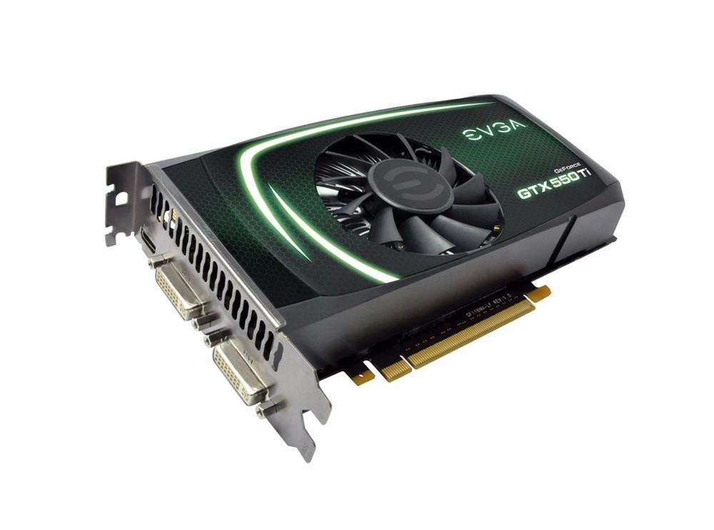 01G-P3-1556-LA EVGA Nvidia GeForce GTX 550 Ti 1GB GDDR5 192-Bit Mini HDMI / Dual DVI PCI-Express 2.0 x16 Video Graphics Card
