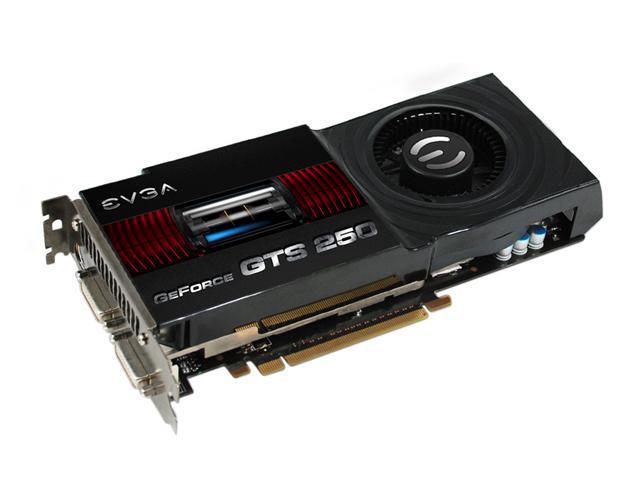 01GP31156TX EVGA Nvidia GeForce GTS 250 SuperClocked Edition 1GB GDDR3 256-Bit PCI-Express 2.0 Video Graphics Card