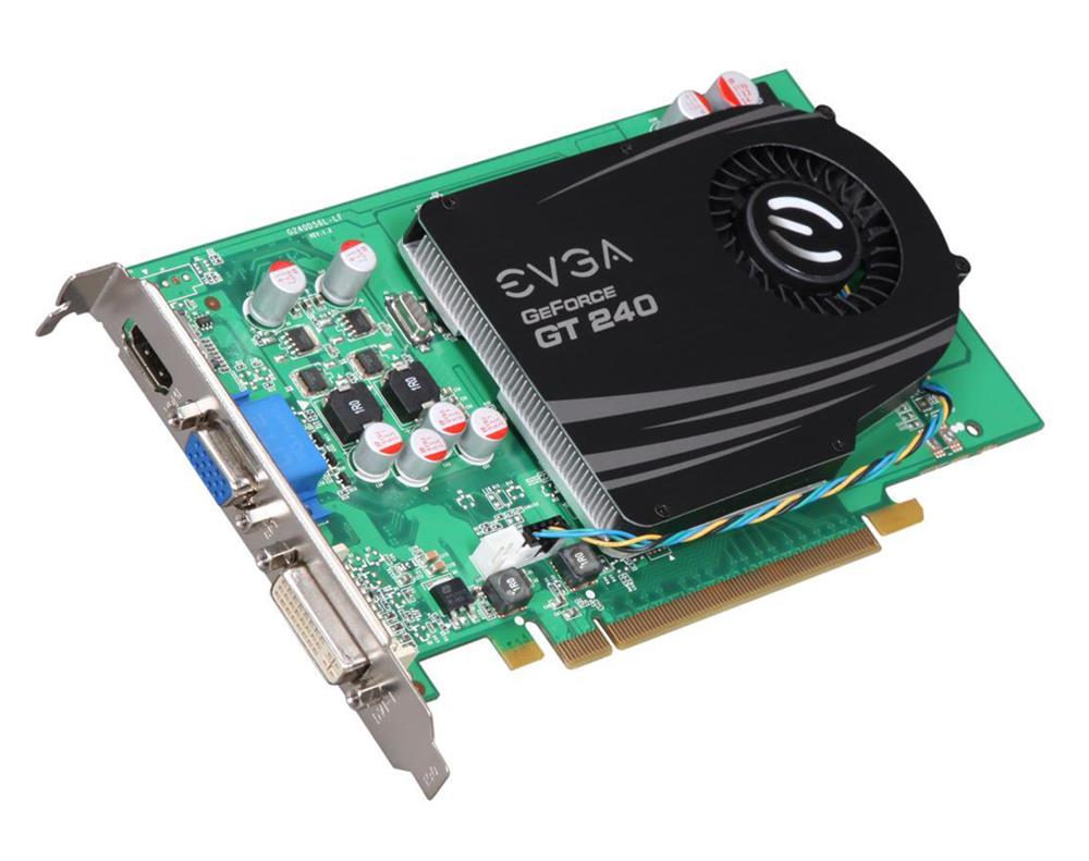 01GP31236LR EVGA Nvidia GeForce GT240 1GB DDR3 128-Bit DVI / VGA / HDMI PCI-Express 2.0 x16 Video Graphics Card