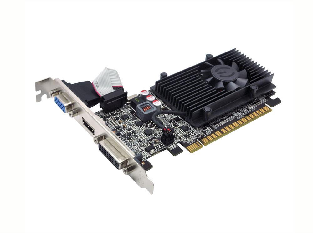 01GP32615A1 EVGA Nvidia GeForce GT 610 1GB DDR3 64-Bit DVI/ HDMI / D-Sub PCI-Express 2.0 x16 Video Graphics Card