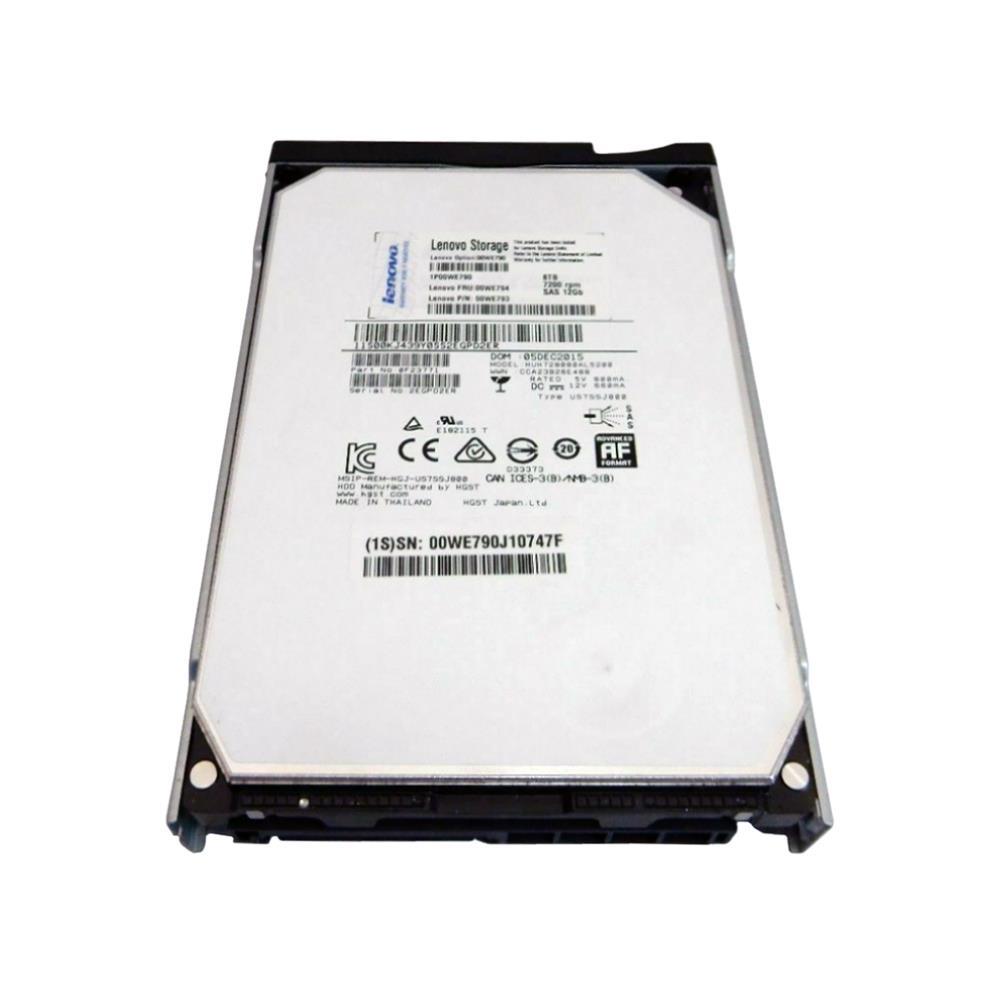 01KN721 Lenovo 8TB 7200RPM SAS 12Gbps Nearline 3.5-inch Internal Hard Drive