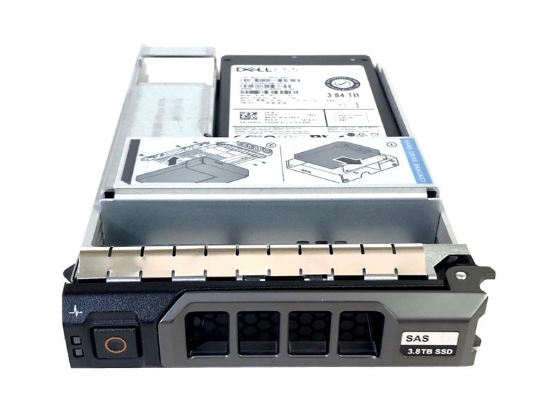 01YFR Dell 3.84TB SAS 12Gbps 512e 2.5-inch Internal Solid State Drive (SSD) with 3.5-inch Hybrid Carrier