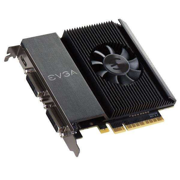 02G-P3-2717-RB EVGA Nvidia GeForce GT 710 2GB DDR3 64-Bit Single Slot Dual DVI PCI-Express 2.0 Video Graphics Card