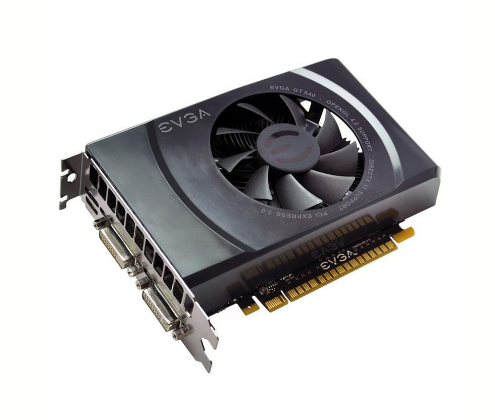 02G-P4-2643-B1 EVGA NVIDIA GeForce GT 640 2GB 128-Bit DDR3 PCI Express 3.0 x16 (Dual Slot) DVI-I/D Mini-HDMI Video Graphics Card