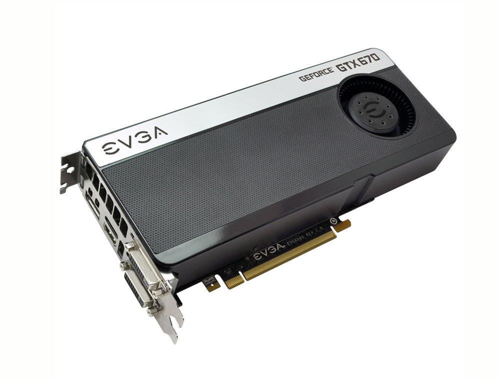 02G-P4-2670-B1 EVGA Nvidia GeForce GTX 670 2GB GDDR5 256-Bit HDMI / DisplayPort / DVI-I / DVI-D SLI Support PCI-Express 3.0 x16 Video Graphics Card