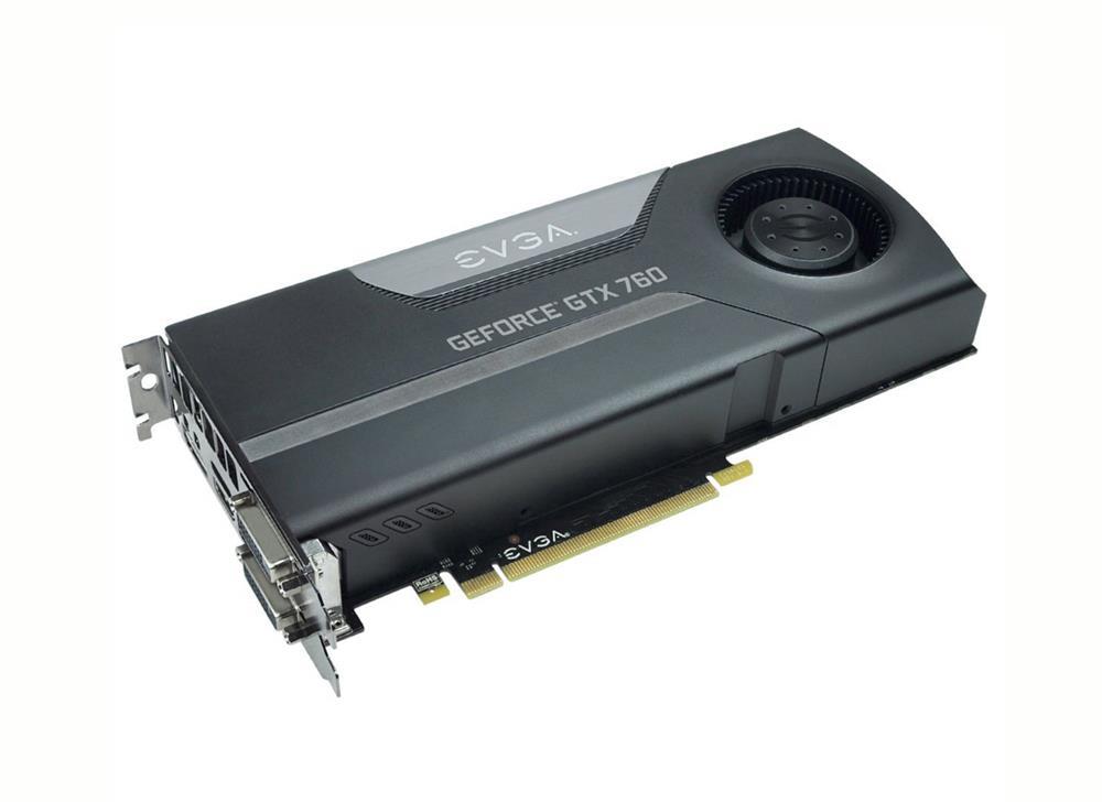 02G-P4-2761-KR EVGA Nvidia GeForce GTX 760 2GB GDDR5 256-Bit HDMI / DisplayPort / Dual DVI / SLI Support PCI-Express 3.0 x16 Video Graphics Card