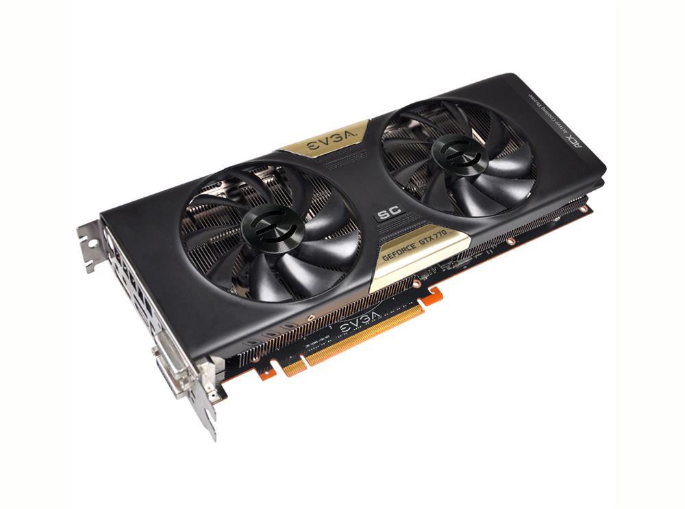 02G-P4-2774-LA EVGA GeForce GTX 770 2GB GDDR5 256-Bit HDMI / Dual DVI / DisplayPort / SLI Support PCI-Express 3.0 x16 Video Graphics Card with ACX Cooler