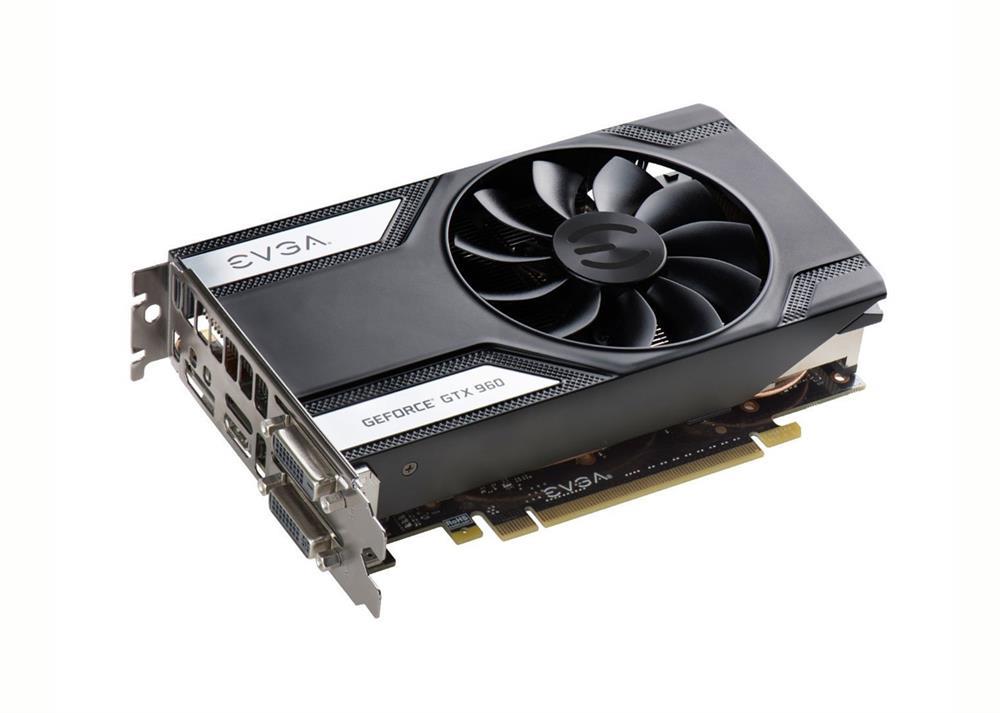 02G-P4-2962-B1 EVGA Nvidia GeForce GTX 960 Superclocked 2GB GDDR5 128-Bit HDMI / DisplayPort / DVI-I / DVI-D PCI-Express Video Graphics Card
