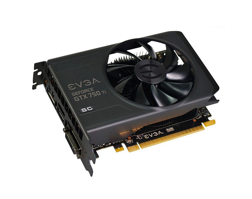 02G-P4-3753-L1 EVGA GeForce GTX 750 Ti Superclocked 2GB GDDR5 128-bit PCI Express 3.0 x16 DVI-I/ HDMI/ DisplayPort Video Graphics Card