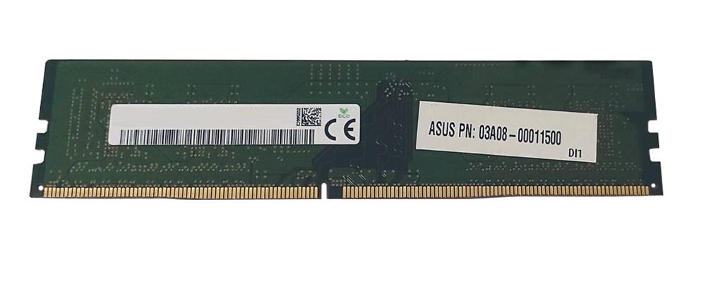 03A08-00011500 Asus 4GB PC4-21300 DDR4-2666MHz non-ECC Unbuffered CL19 288-Pin DIMM 1.2V Very Low Profile (VLP) Single Rank Memory Module