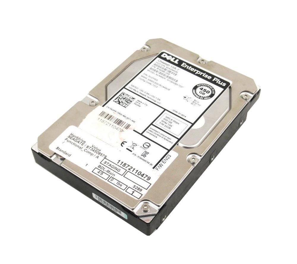 03J3K9 Dell Enterprise Plus 450GB 15000RPM SAS 6Gbps 16MB Cache 3.5-inch Internal Hard Drive