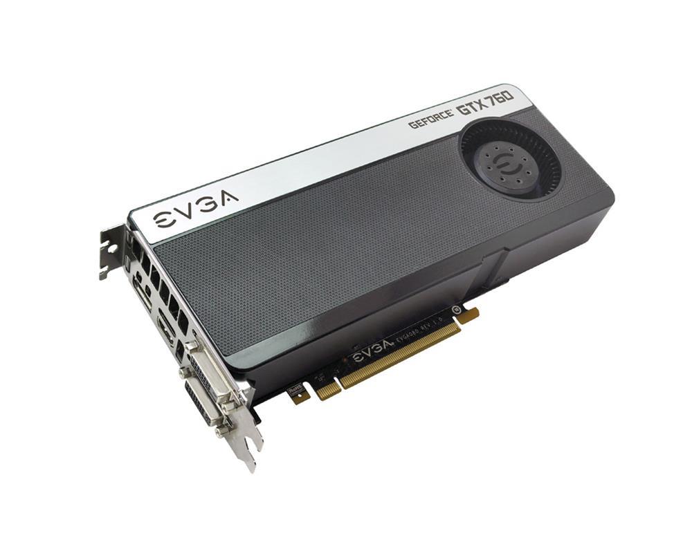 04G-P4-2766-KR EVGA Nvidia GeForce GTX 760 4GB GDDR5 256-Bit HDMI / DisplayPort / Dual DVI / SLI Support PCI-Express 3.0 x16 Video Graphics Card