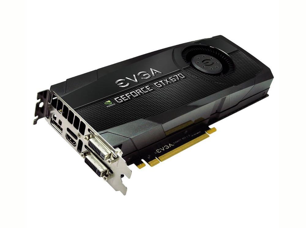 04G-P4-3671-KR EVGA Nvidia GeForce GTX 670 4GB GDDR5 256-Bit HDMI / Dual DVI / DisplayPort / SLI Support PCI-Express 3.0 x16 Video Graphics Card